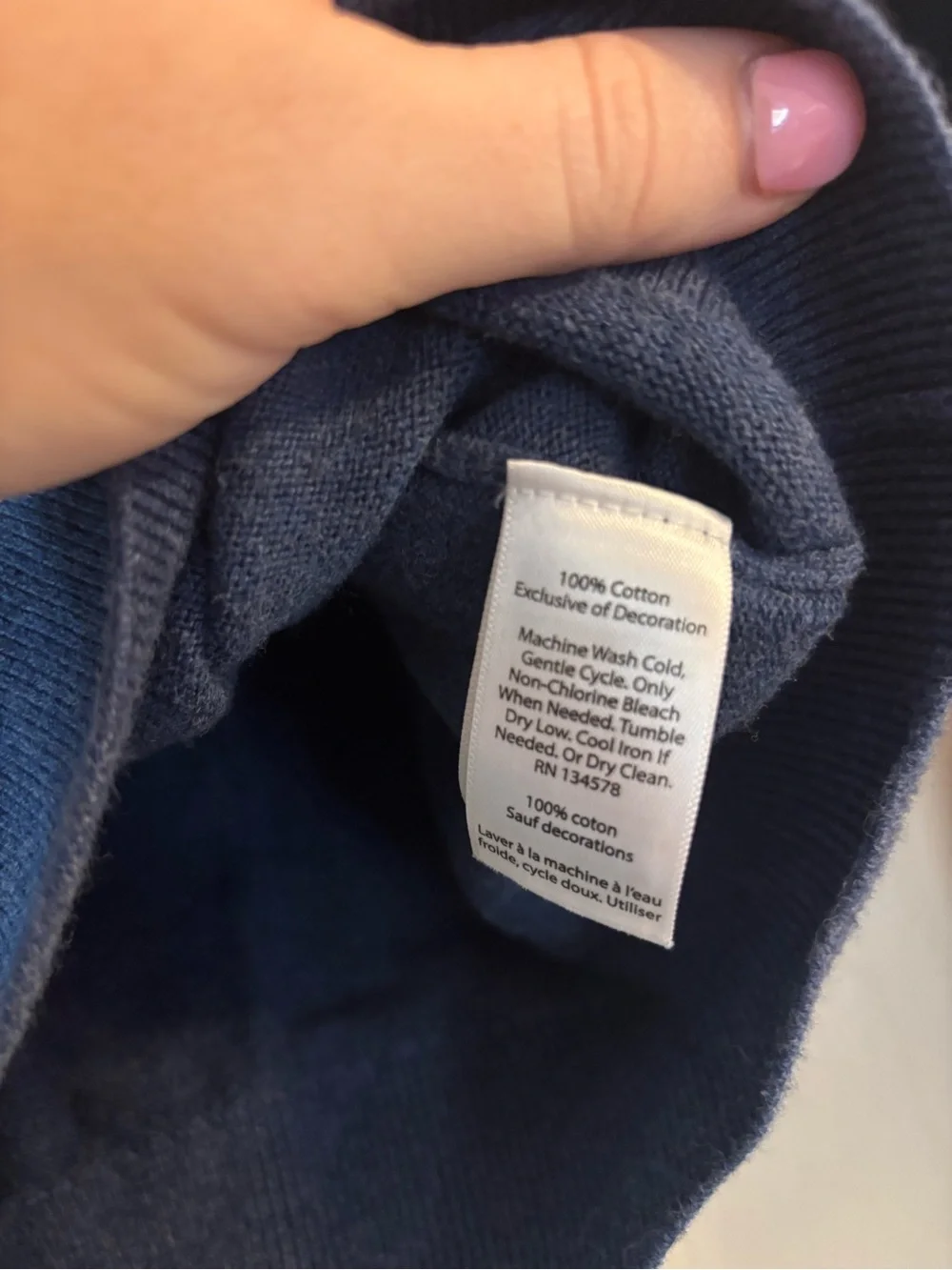 Vineyard Vines Navy Blue Quarter-Zip Sweater